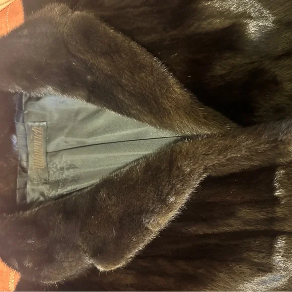 MINK Brown Fur Coat - Picture 7 of 9
